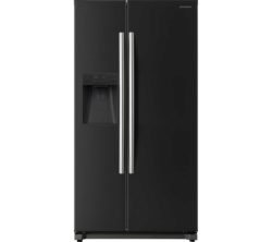 DAEWOO DRQ29NPEB American-Style Fridge Freezer - Black